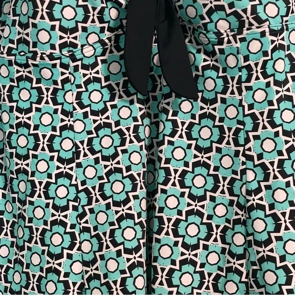 Fit 4U swim dress size 20W aqua,black,white geo design adjustable straps 1piece - Picture 10 of 13